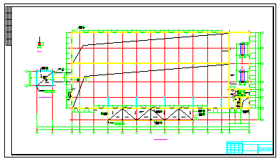 山西某工业场地锅炉房cad结构设计图-图二