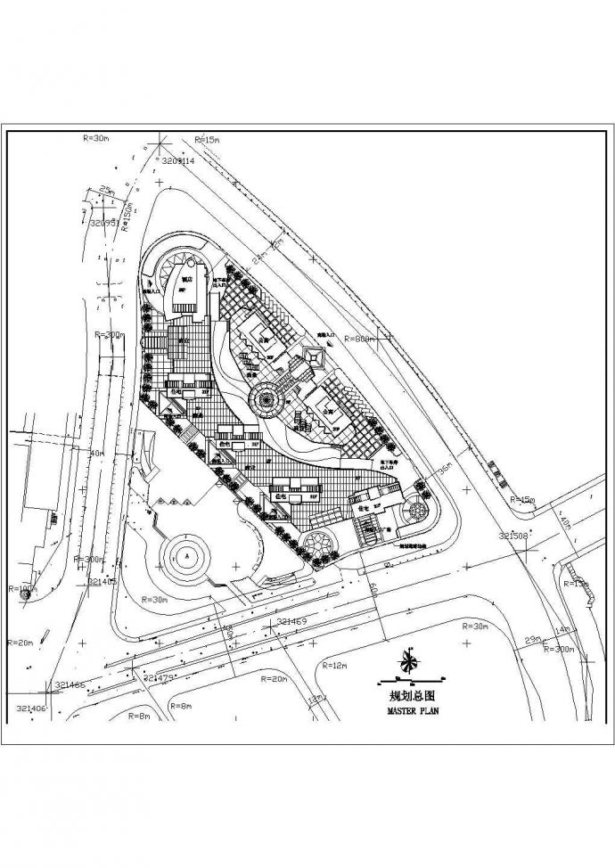 许昌市皇冠花园小区总平面规划设计CAD图纸（占地2.3公顷）_图1