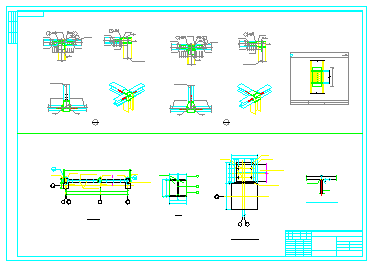 综合楼至副井井口房联廊cad结构图(含PKPM计算文件)-图二