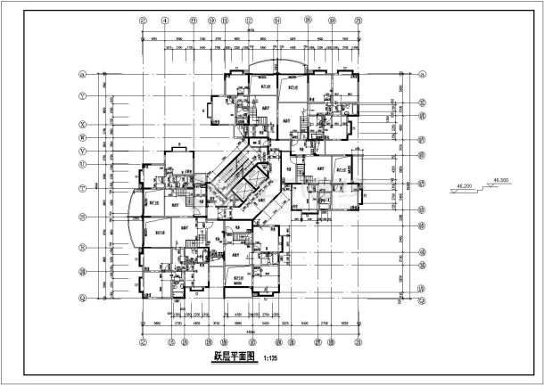 某A、B栋高层住宅建筑施工图纸-图一