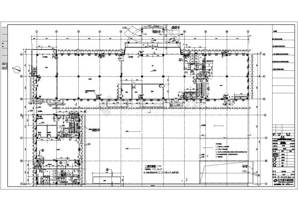 某工程运作楼建筑施工图-图一