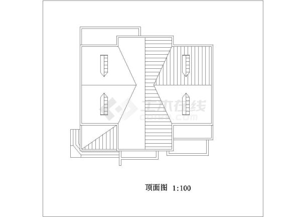 某二层带地下室别墅建筑施工图-图一