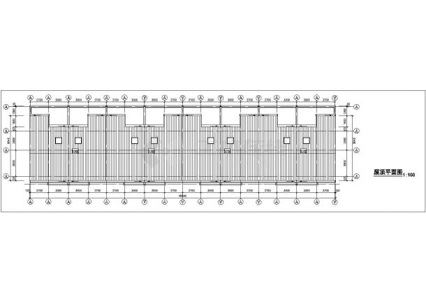 宜昌市某小区2600平米3层砖混结构住宅楼建筑设计CAD图纸（带车库）-图一