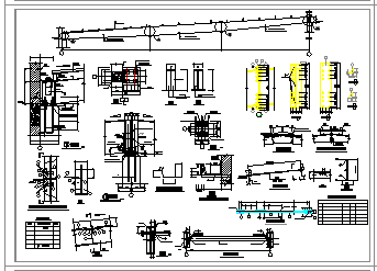 102.5x45m 单层钢屋面RC柱单层厂房cad结构图-图一