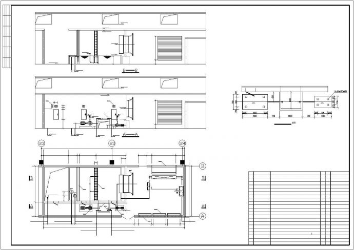 某地区纺织车间除尘空调方案设计施工CAD图纸_图1