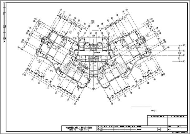 某地区高层户式中央空调方案设计施工CAD图纸-图一
