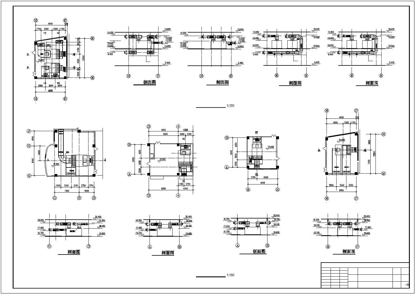 某地区建材商场空调暖通工程方案设计施工CAD图纸