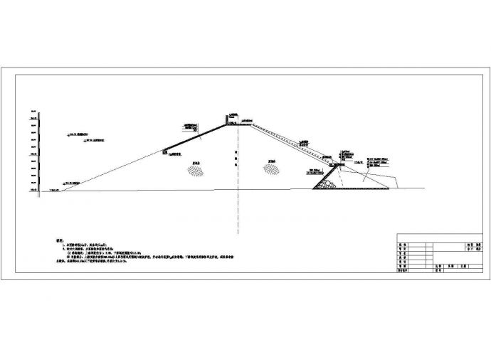 某病险水库大坝整治工程完整方案设计施工CAD图纸_图1