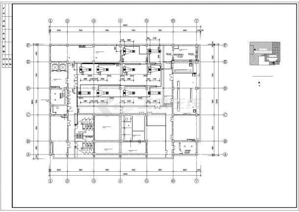 整套办公楼VRV空调系统设计cad施工图，含设计说明-图二