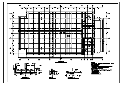 局部六层现浇混凝土框架结构住宅楼结构施工cad图，共二十张-图二