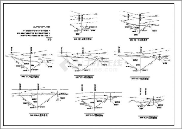 某标准水库面板堆石坝工程全套方案设计施工CAD图纸-图一