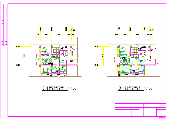 二类高层商住楼强电cad施工设计图_图1