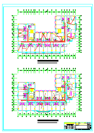 南塔楼电气施工设计cad图纸_图1