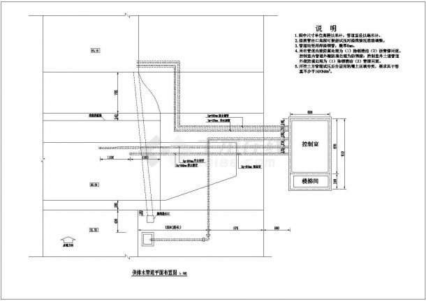 某标准5米高橡胶坝加固工程方案设计施工CAD图纸-图二