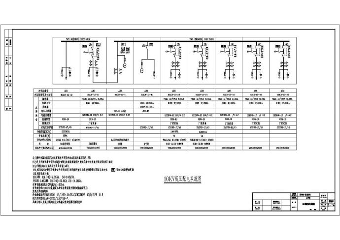 某生活基地工程配电系统设计cad全套电气施工图纸（ 含设计说明）_图1