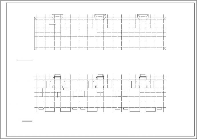 某地7层框架坡屋顶住宅楼全套建筑施工cad图(含平面图，立面图)_图1