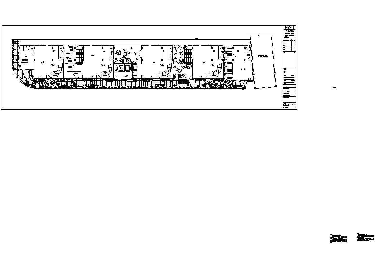 某地产高层屋顶花园景观设计施工CAD图纸