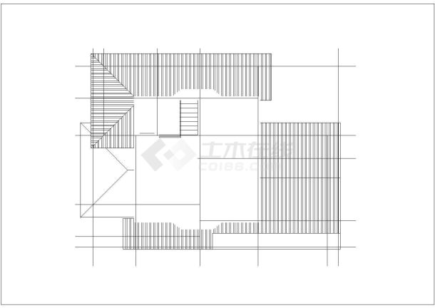 某两层斜屋顶小别墅建筑施工图-图二