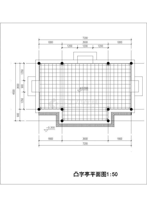 中式古建特色亭子施工大样设计图-图二