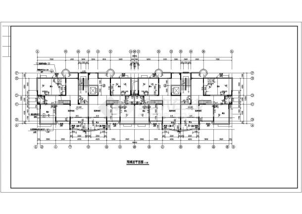 6100平米左右11层剪力墙结构住宅楼全套建筑设计CAD图纸-图一