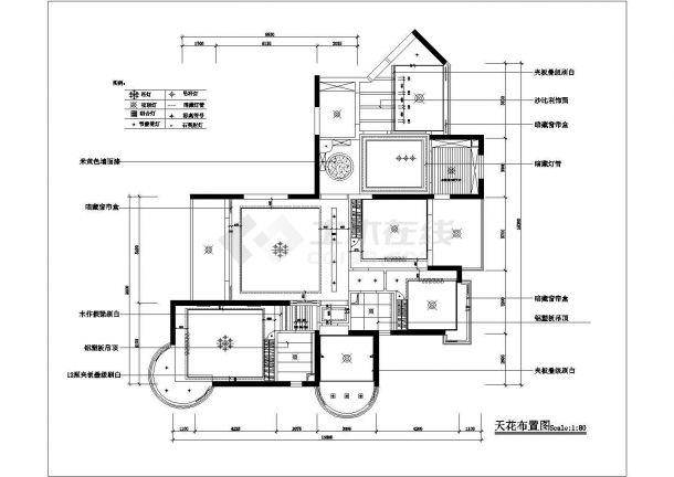 滁州市某新建楼盘140平米热门四房户型平面装修装饰设计CAD图纸-图二