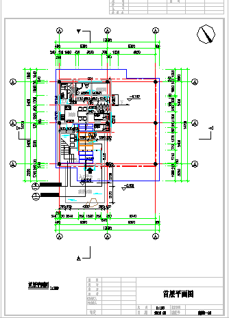 某四层框架结构别墅式会所设计cad全套建筑施工图（含设计说明，带效果图）-图二