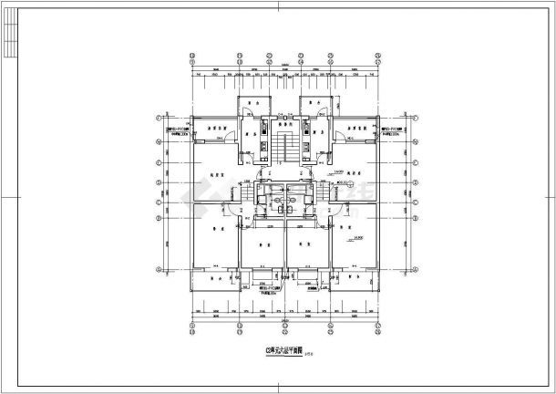 带地下车库高层住宅全套建筑施工设计cad图纸(含楼梯二-五层平面图)-图二