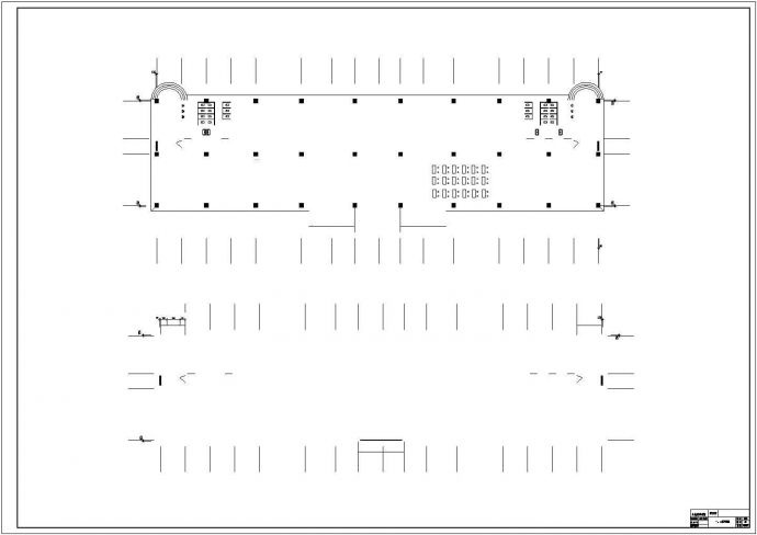 唐山市第八中学4820平米4层框架结构教学楼建筑结构设计CAD图纸_图1