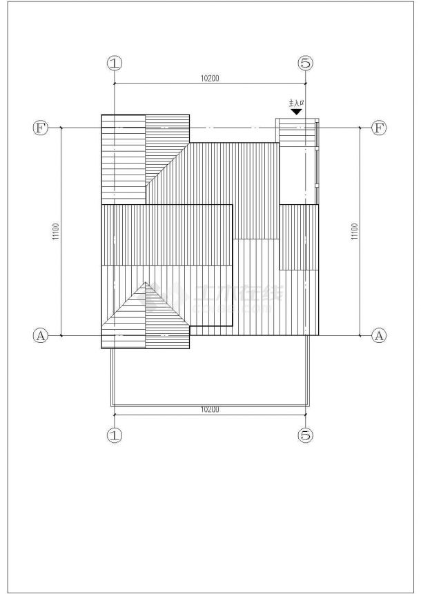 日式别墅CAD规划参考图-图一