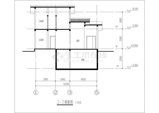 日式别墅CAD规划参考图-图二