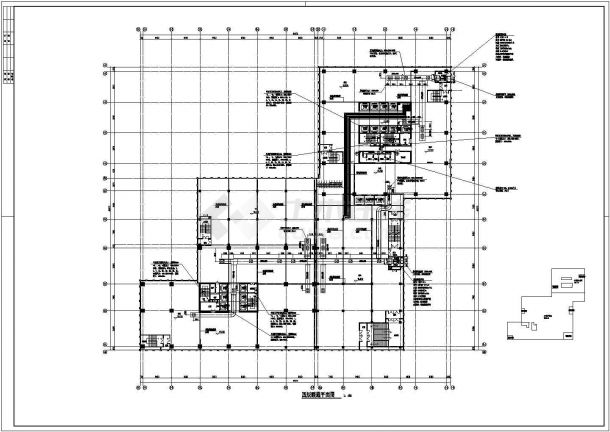 [安徽]高层商业办公楼多联机空调通风系统设计施工CAD图（冷热负荷计算）-图一