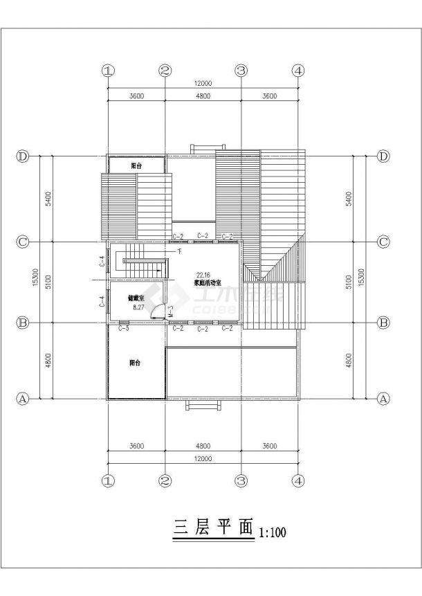 扬州市某高档别墅区整体规划设计CAD图纸-图一