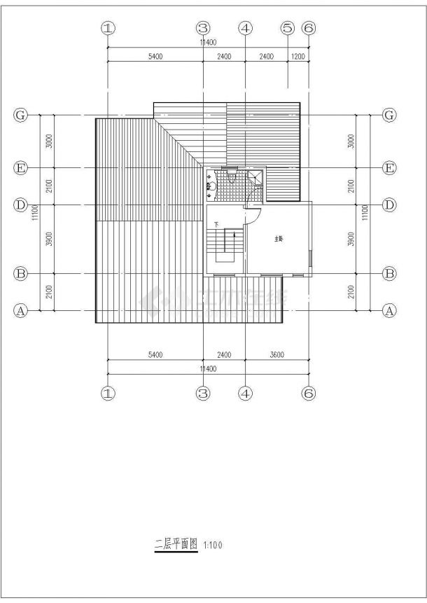 某地日式别墅方案建筑设计施工图-图二