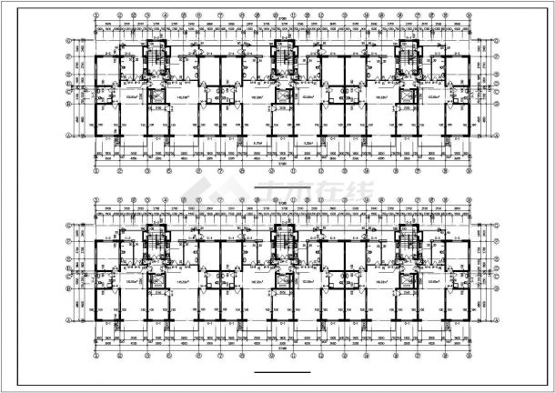 某十四层房屋建筑结构施工CAD图纸（高41米）-图二