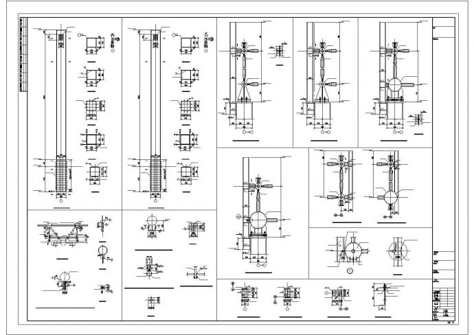 [辽宁]单层网架结构总装车间结构施工图cad图纸_图1