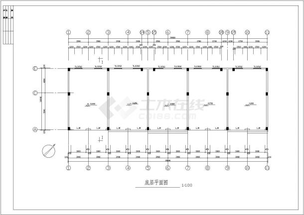 安徽省宣城市阳光城住宅小区整体施工设计CAD图纸-图一