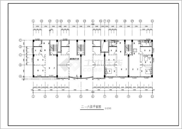 安徽省宣城市阳光城住宅小区整体施工设计CAD图纸-图二