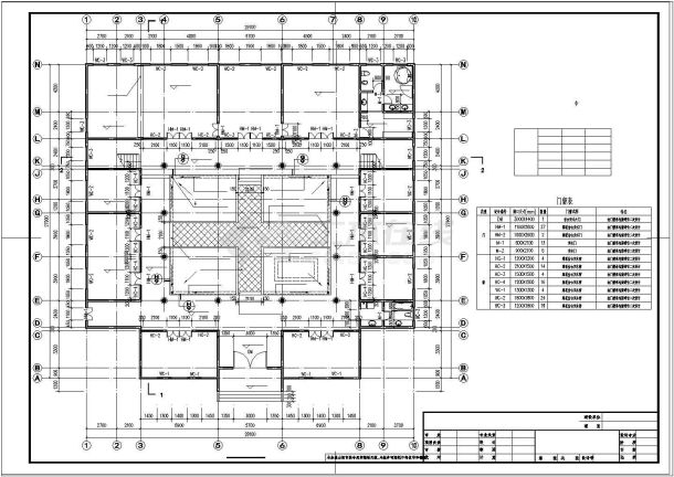 某地区四合院建筑cad设计方案图纸-图二
