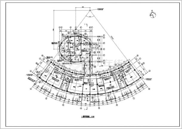 图们市经济技术开发区某多层住宅小区住宅楼装修设计CAD图纸-图一