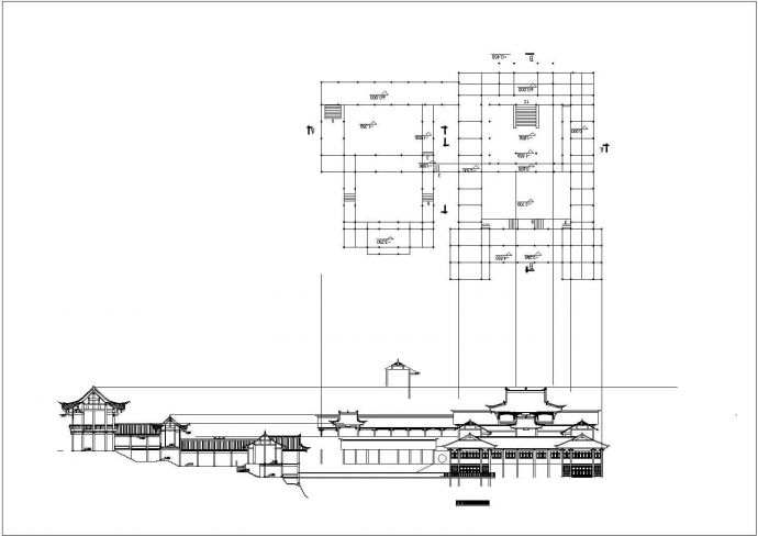 【南京】某古风茶室建筑设计全套CAD图_图1