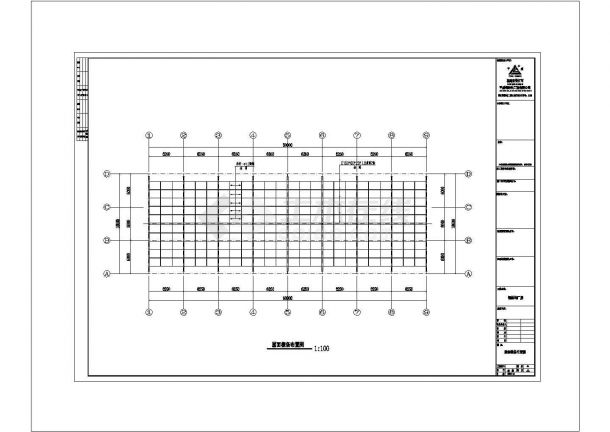 18米X50米钢结构工程CAD施工图纸-图二