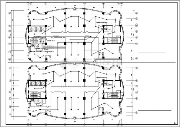 某高层办公楼电气设计施工图（22张 标注详细）-图二