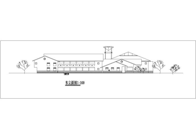 钱江馆度假村会所娱乐中心建筑设计cad图_图1