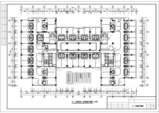 某酒店中央空调cad设计图纸-图一