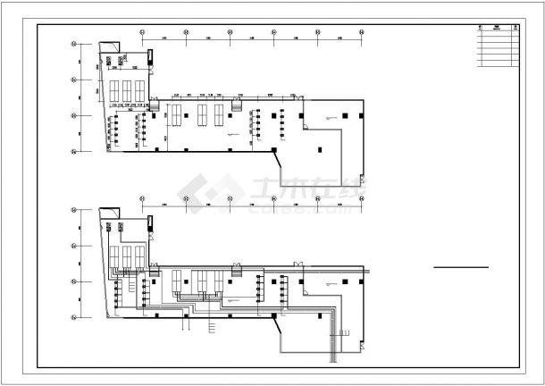 【广东】超高层办公楼空调通风及防排烟系统设计施工CAD图-图一