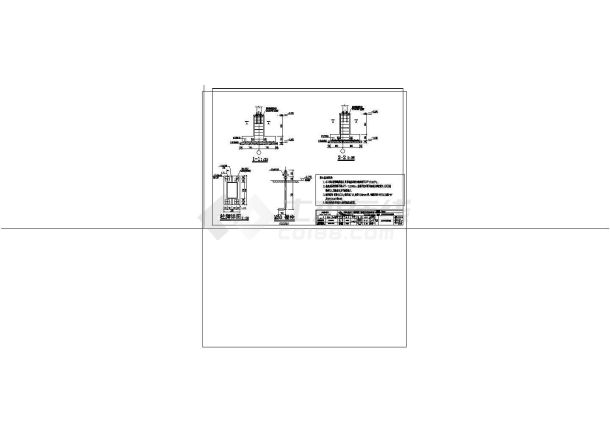 玻璃阳光房全套建筑结构设计cad非常标准图纸-图二