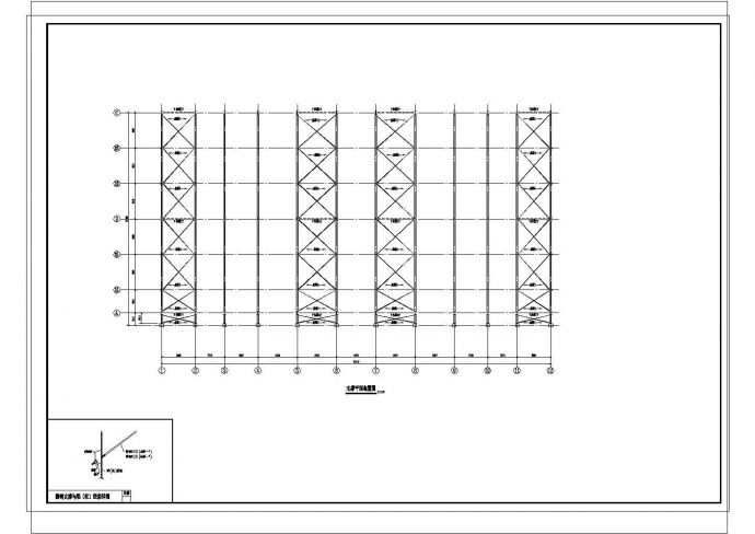 4743平米51m跨两跨两坡门式轻钢结构厂房CAD结施+PDF计算书_图1