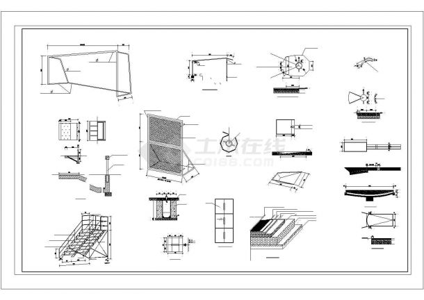 黑龙江某体育场综合工程建施图-dwg-图一