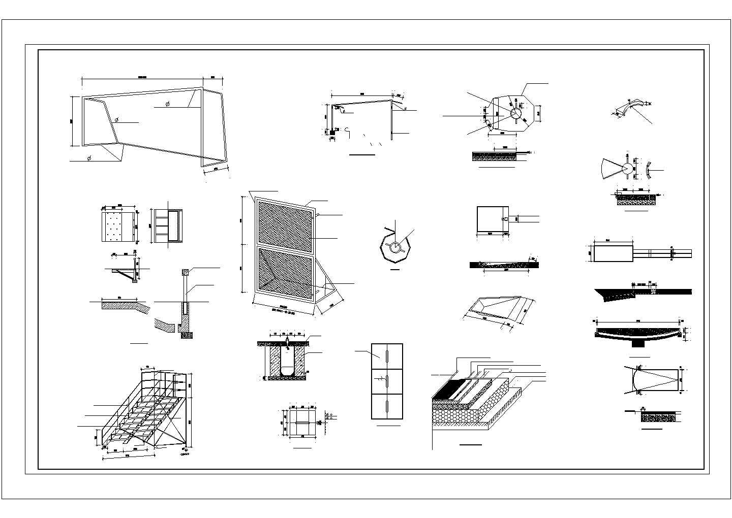 黑龙江某体育场综合工程建施图-dwg