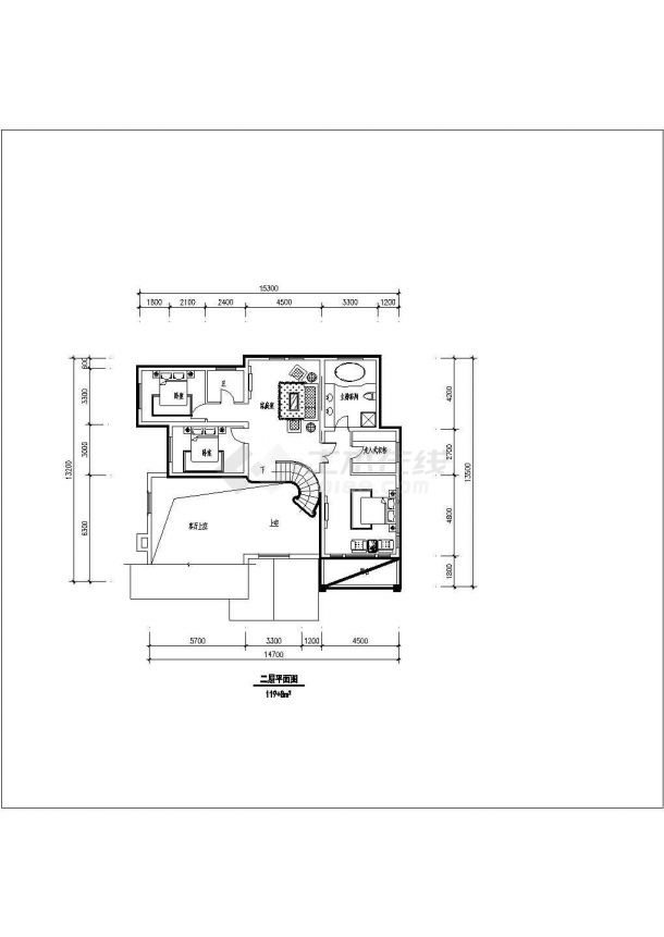 多套别墅建筑设计方案CAD详图-图一